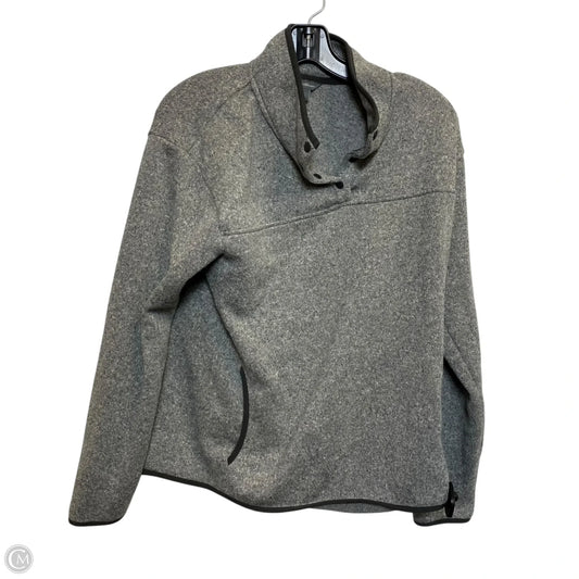 Athletic Sweatshirt Collar By Eddie Bauer In Grey, Size: L