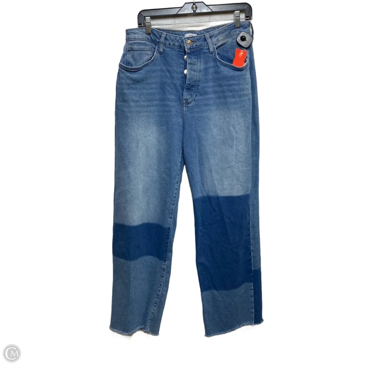 Jeans Straight By Forever 21 In Blue Denim, Size: 10