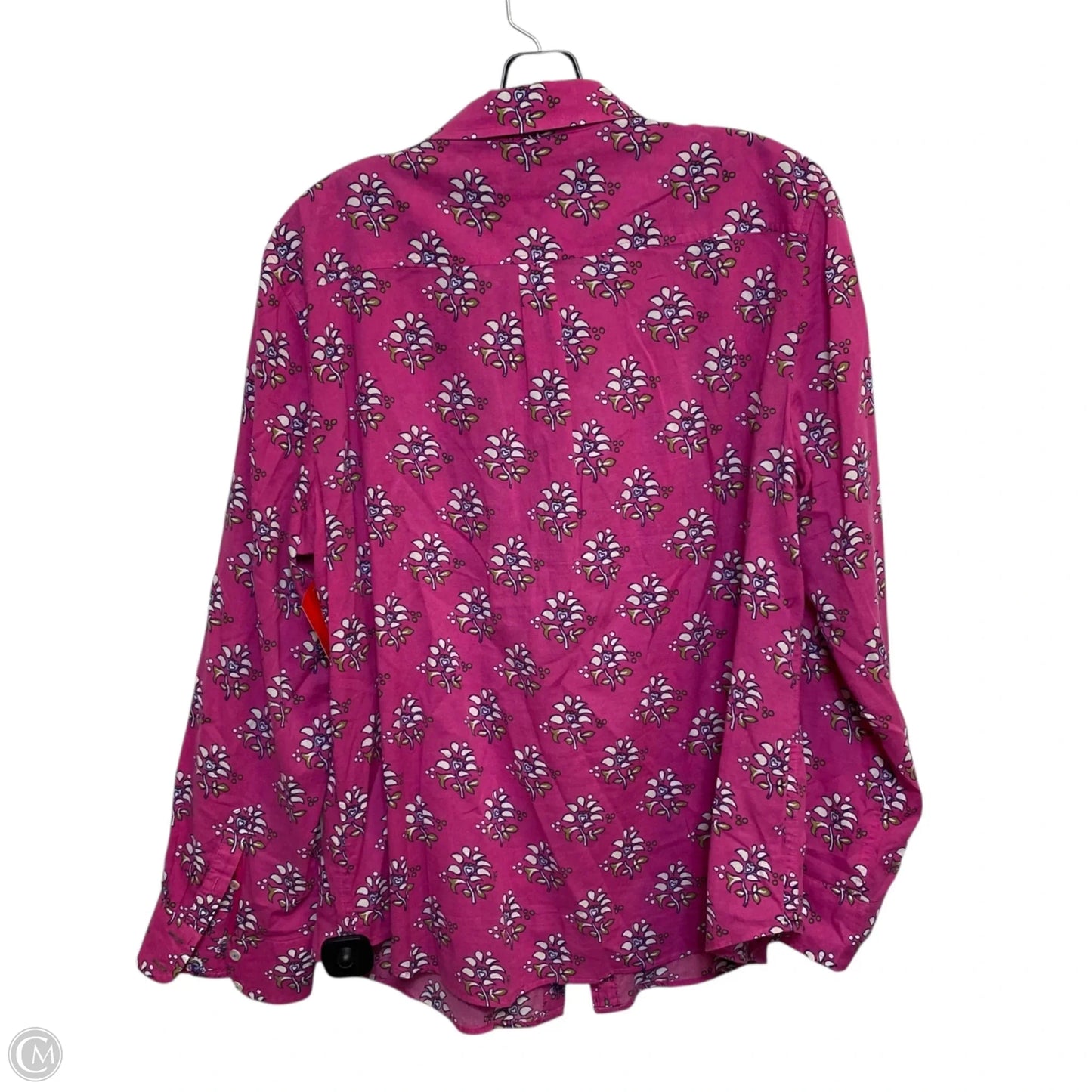 Top Long Sleeve By Talbots In Pink, Size: L