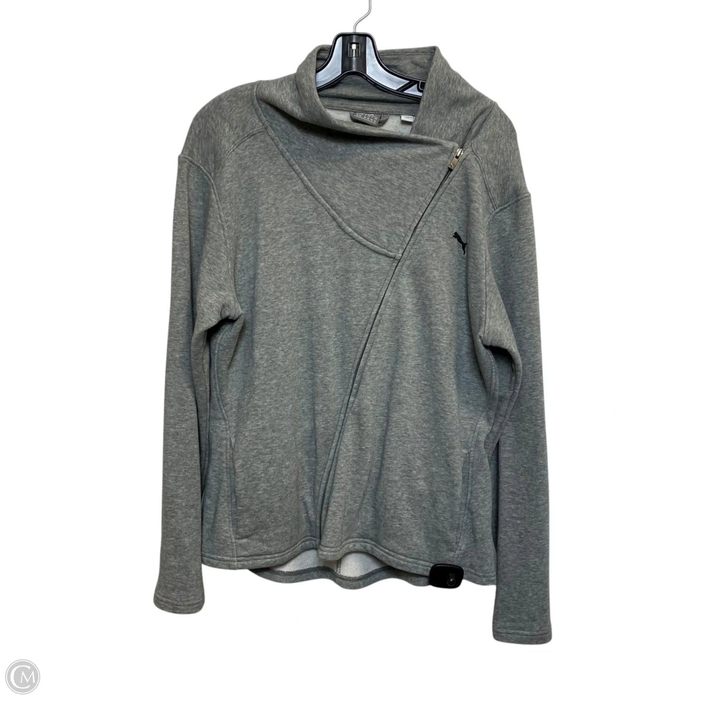 Athletic Jacket By Puma In Grey, Size: Xl