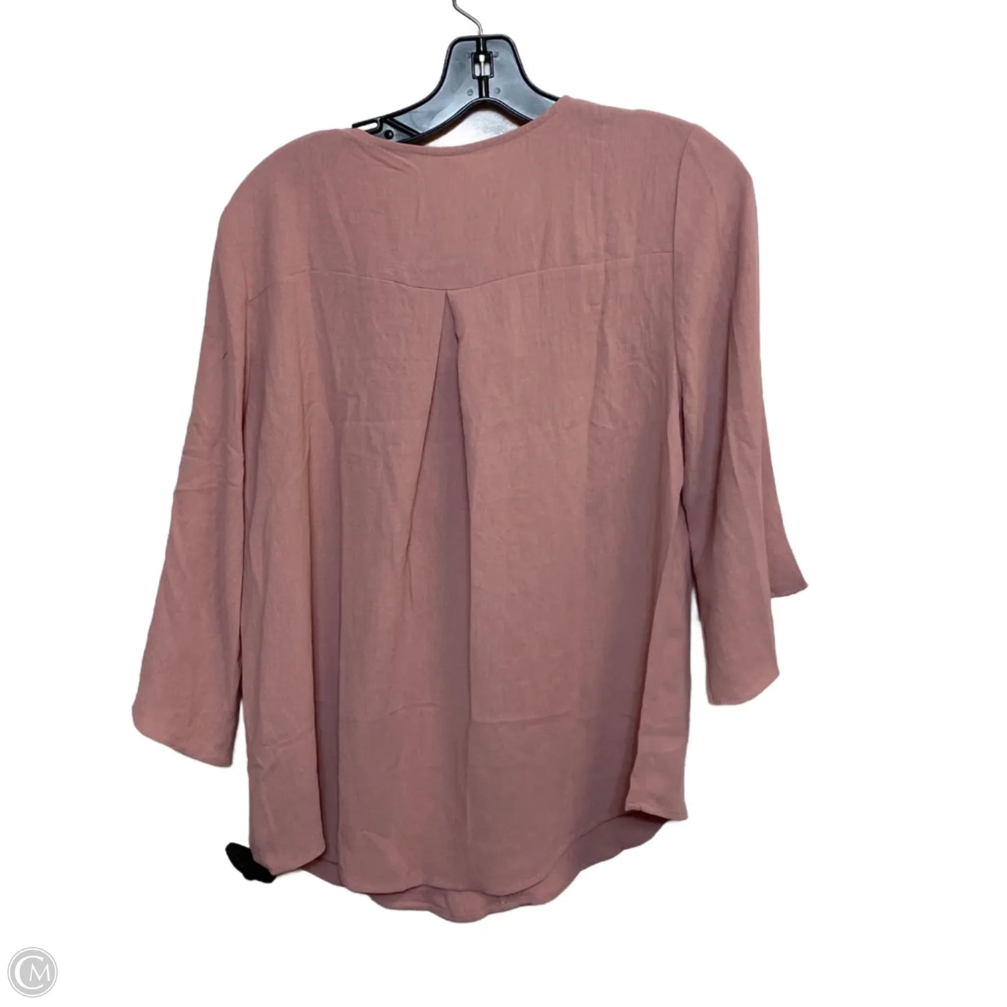 Top 3/4 Sleeve By B In Pink, Size: L