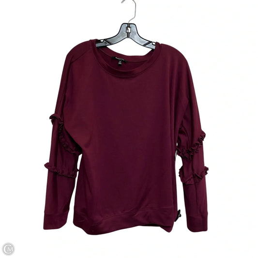 Top Long Sleeve By Relativity In Red, Size: 1x