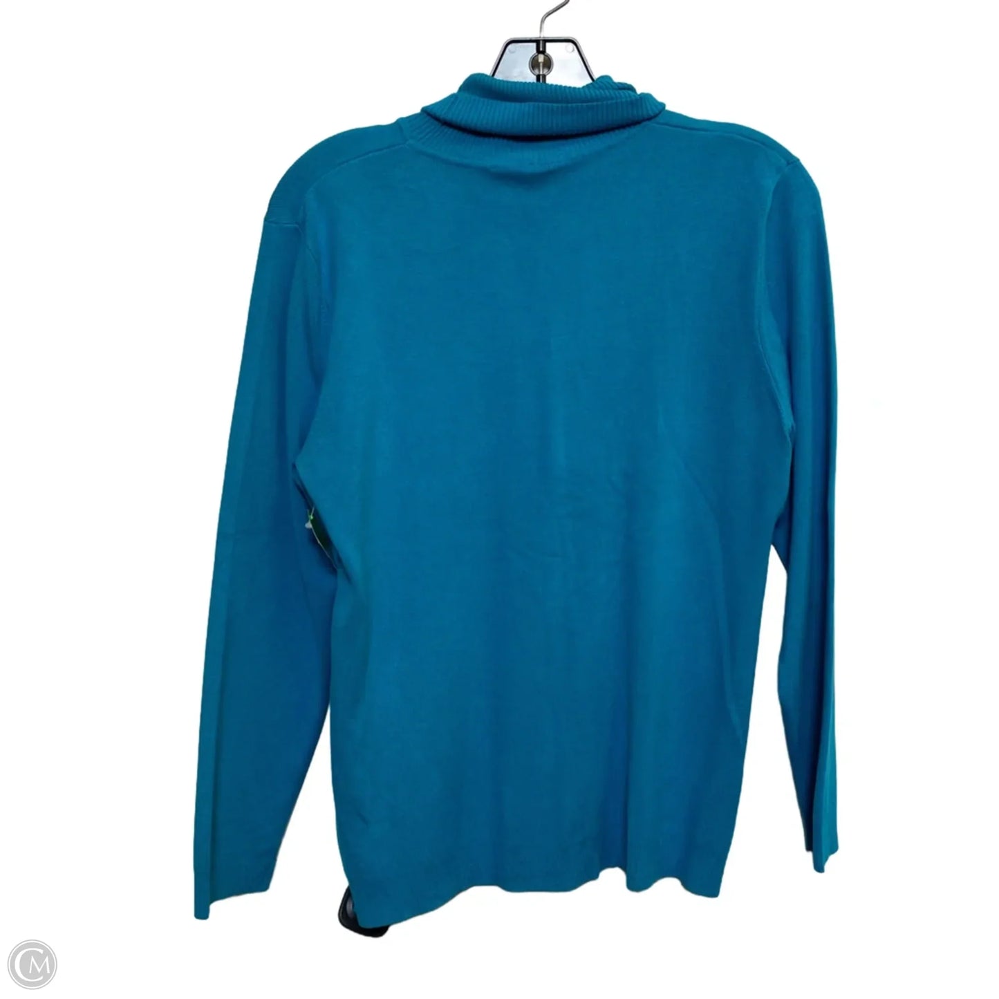 Top Long Sleeve By Chicos In Aqua, Size: L