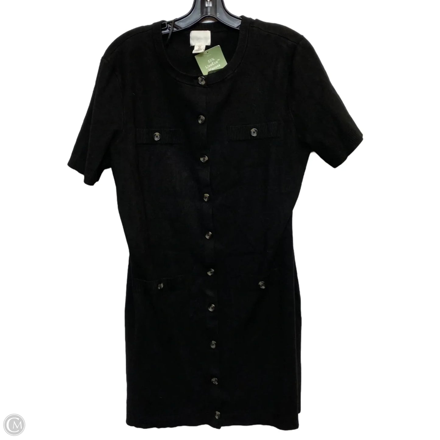 Dress Sweater By H&m In Black, Size: L