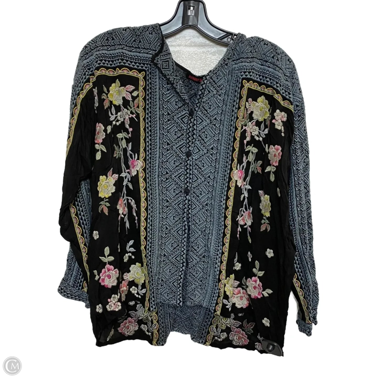 Top Long Sleeve Designer By Johnny Was In Black, Size: Xs