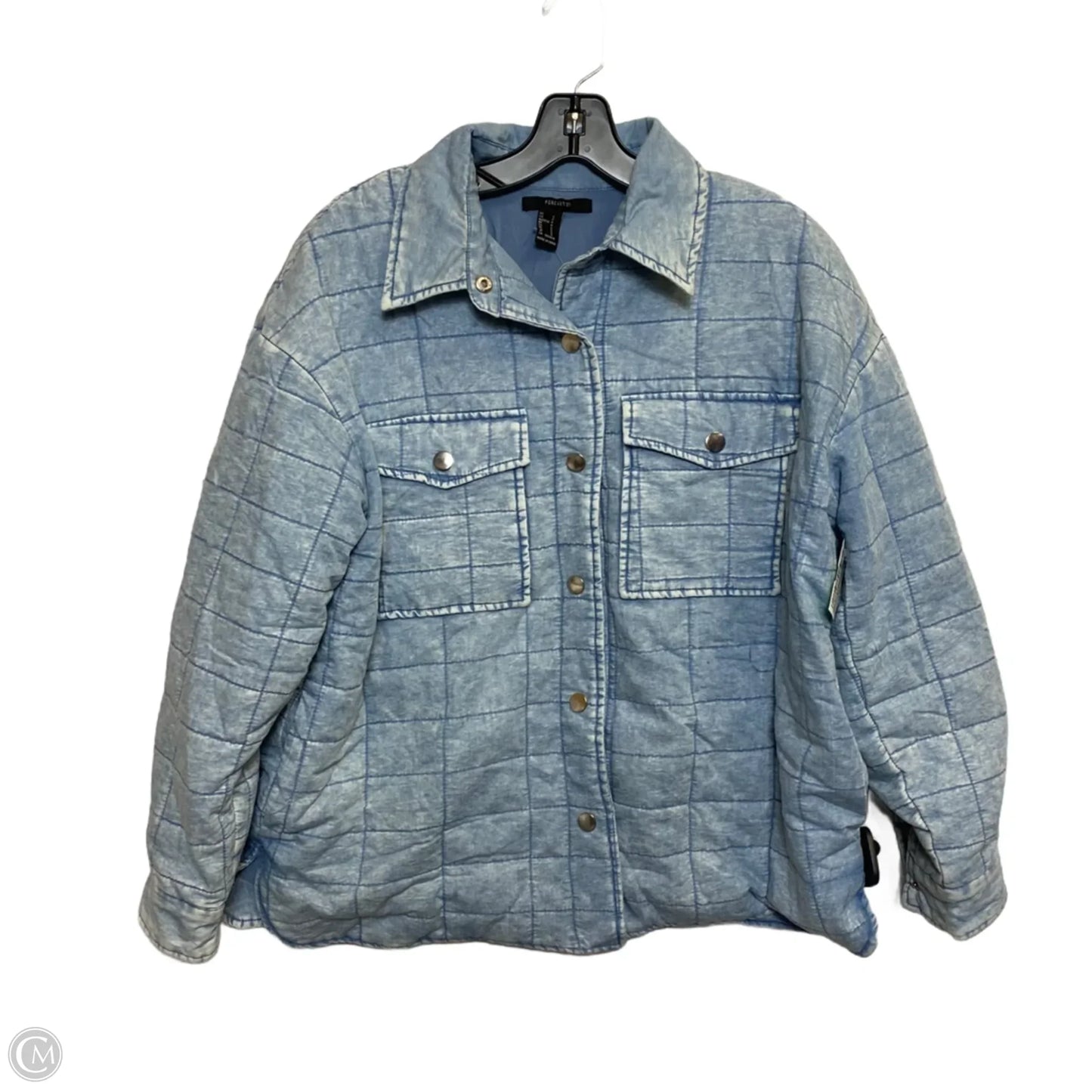 Jacket Other By Forever 21 In Silver, Size: S