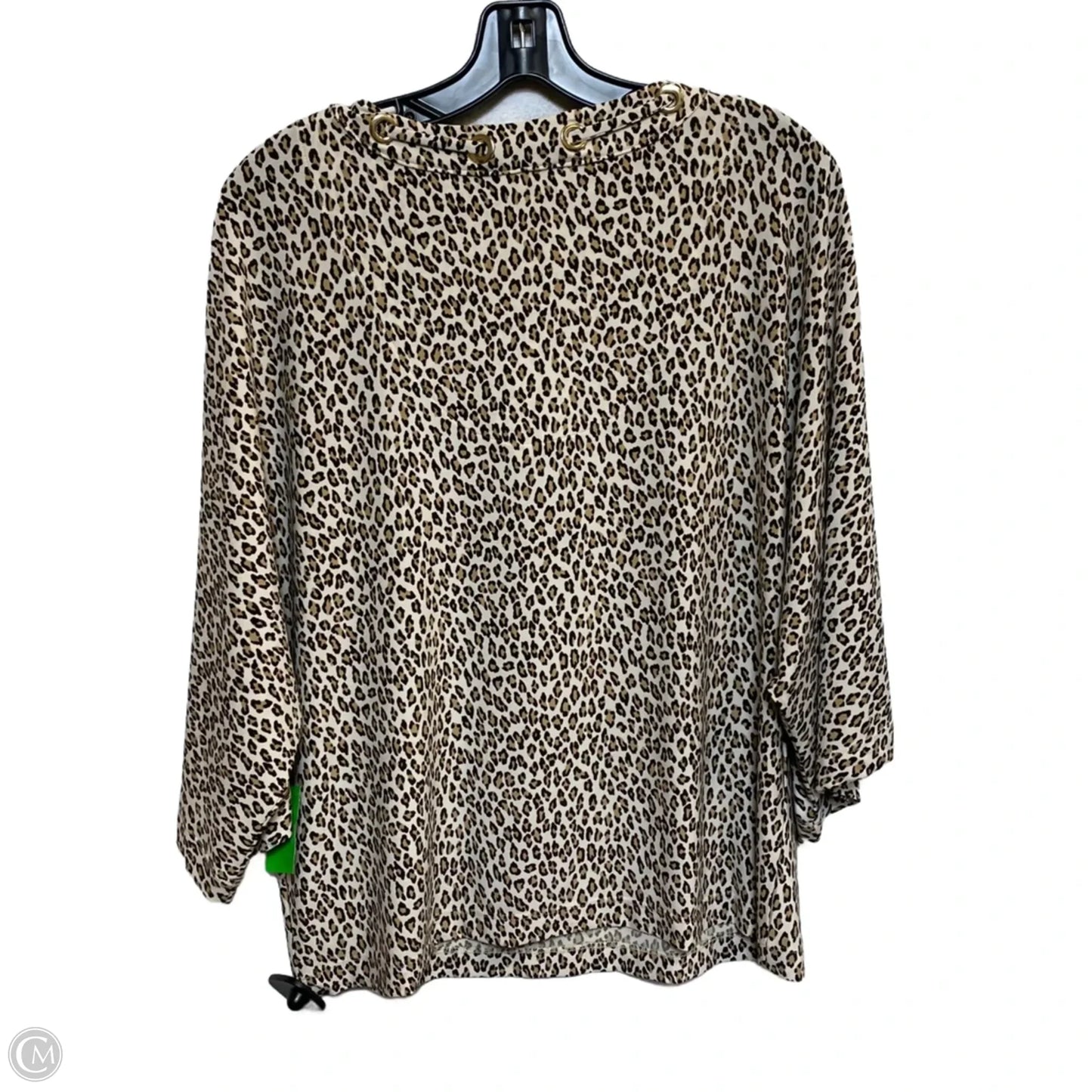 Top 3/4 Sleeve By Chicos In Animal Print, Size: L