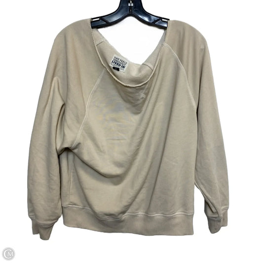 Top Long Sleeve By American Eagle In Cream, Size: S