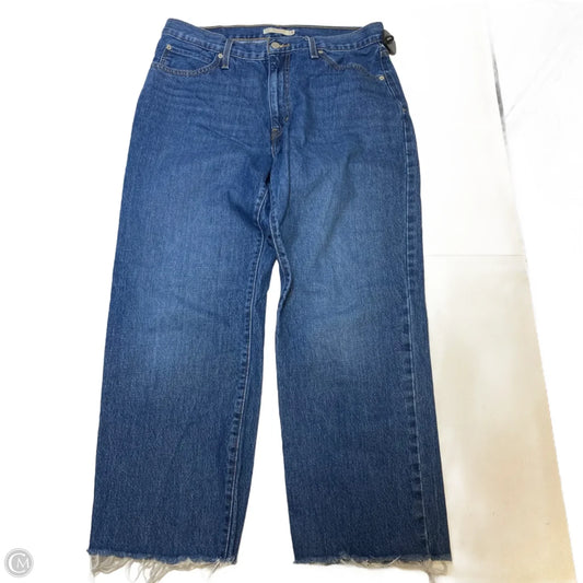 Jeans Boyfriend By Levis In Blue Denim, Size: 14