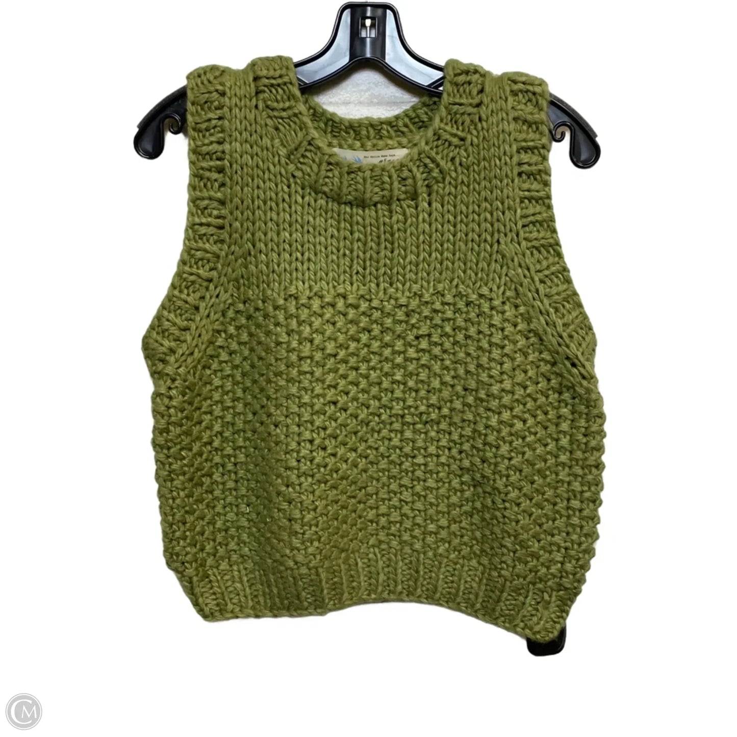 Vest Sweater By Grace In Green, Size: M