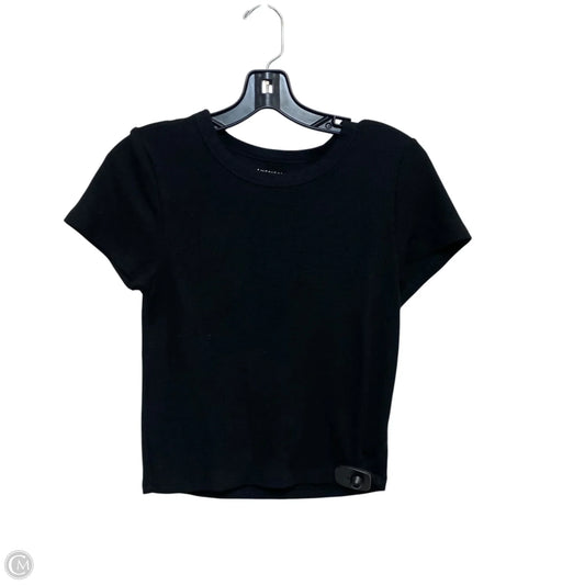Top Short Sleeve By American Eagle In Black, Size: L