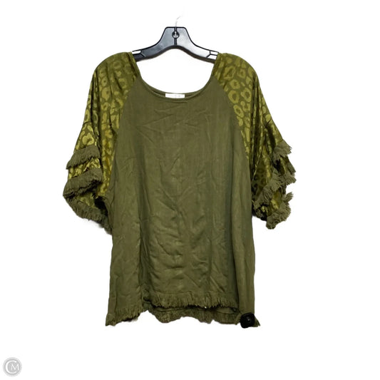 Top Short Sleeve By Umgee In Green, Size: M