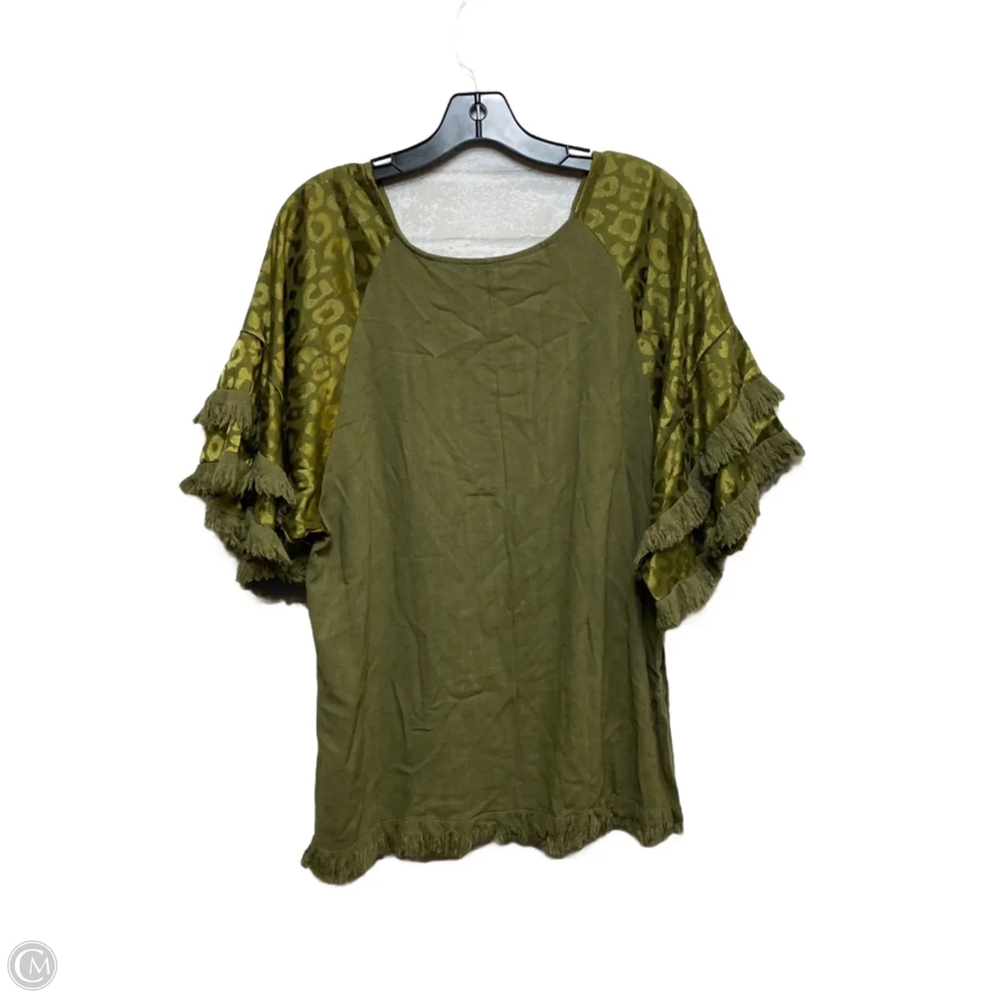 Top Short Sleeve By Umgee In Green, Size: M
