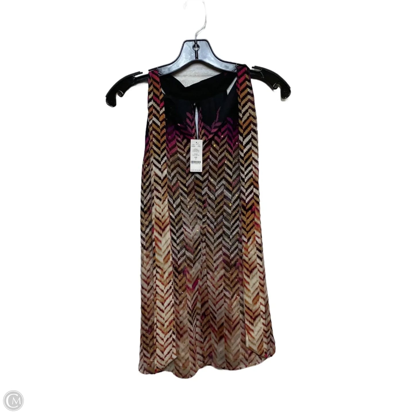 Top Sleeveless By White House Black Market In Black & Purple, Size: Xs