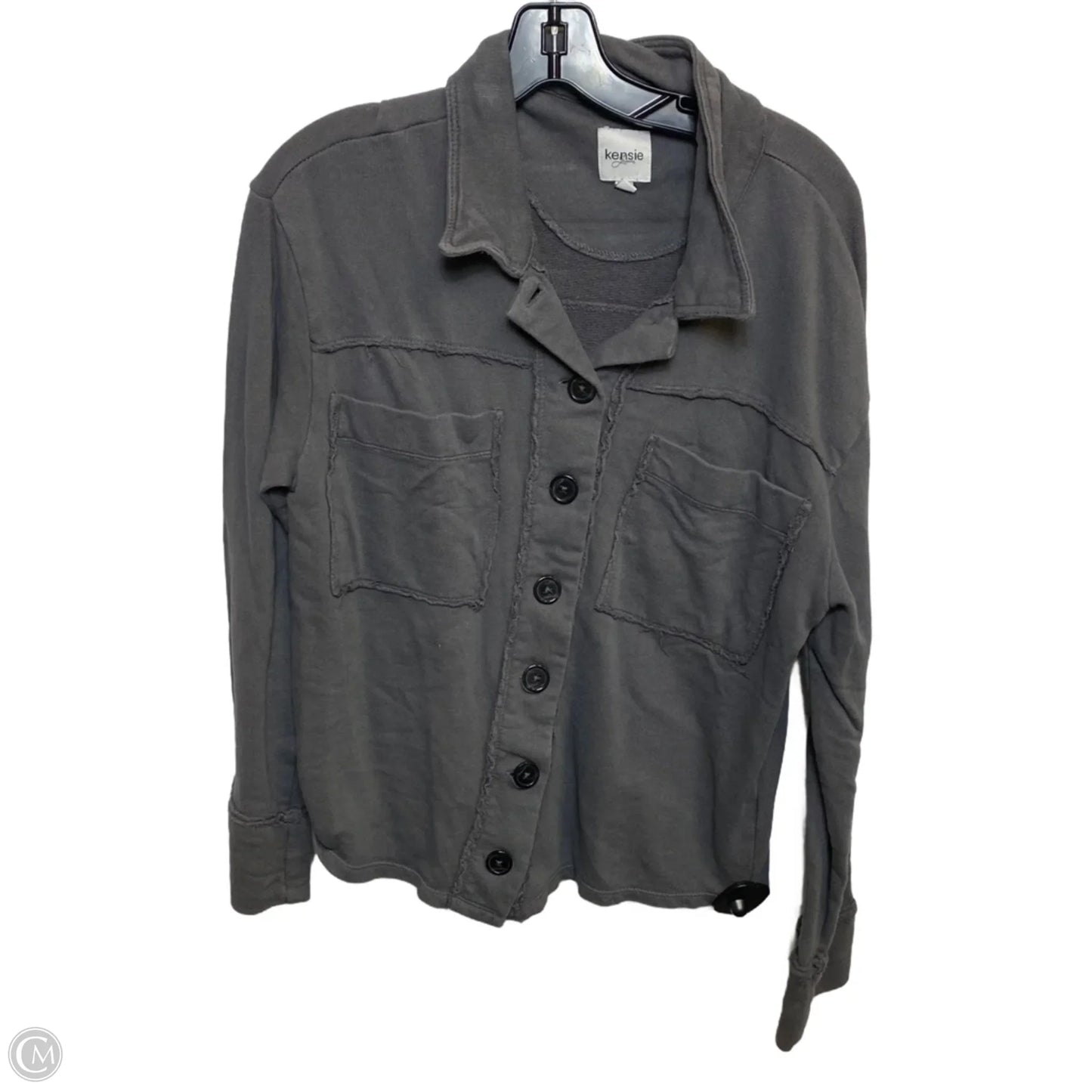 Top Long Sleeve By Kensie In Grey, Size: M