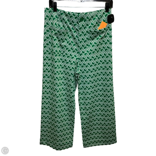 Pants Cropped By Jones New York In Green & White, Size: 10
