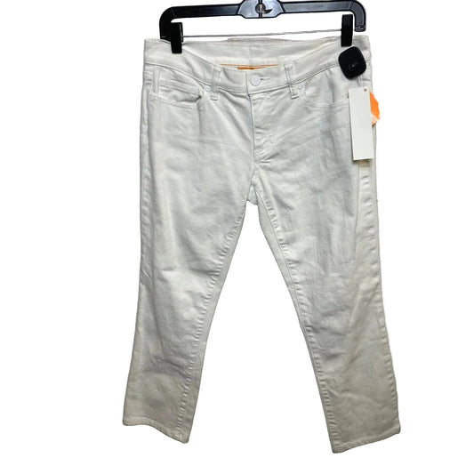Jeans Designer By Tory Burch In White Denim, Size: 8