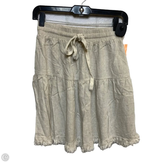 Skirt Mini & Short By Umgee In Cream, Size: S