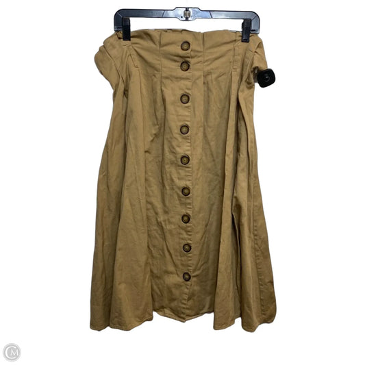Skirt Midi By Live 4 Truth In Tan, Size: 1x