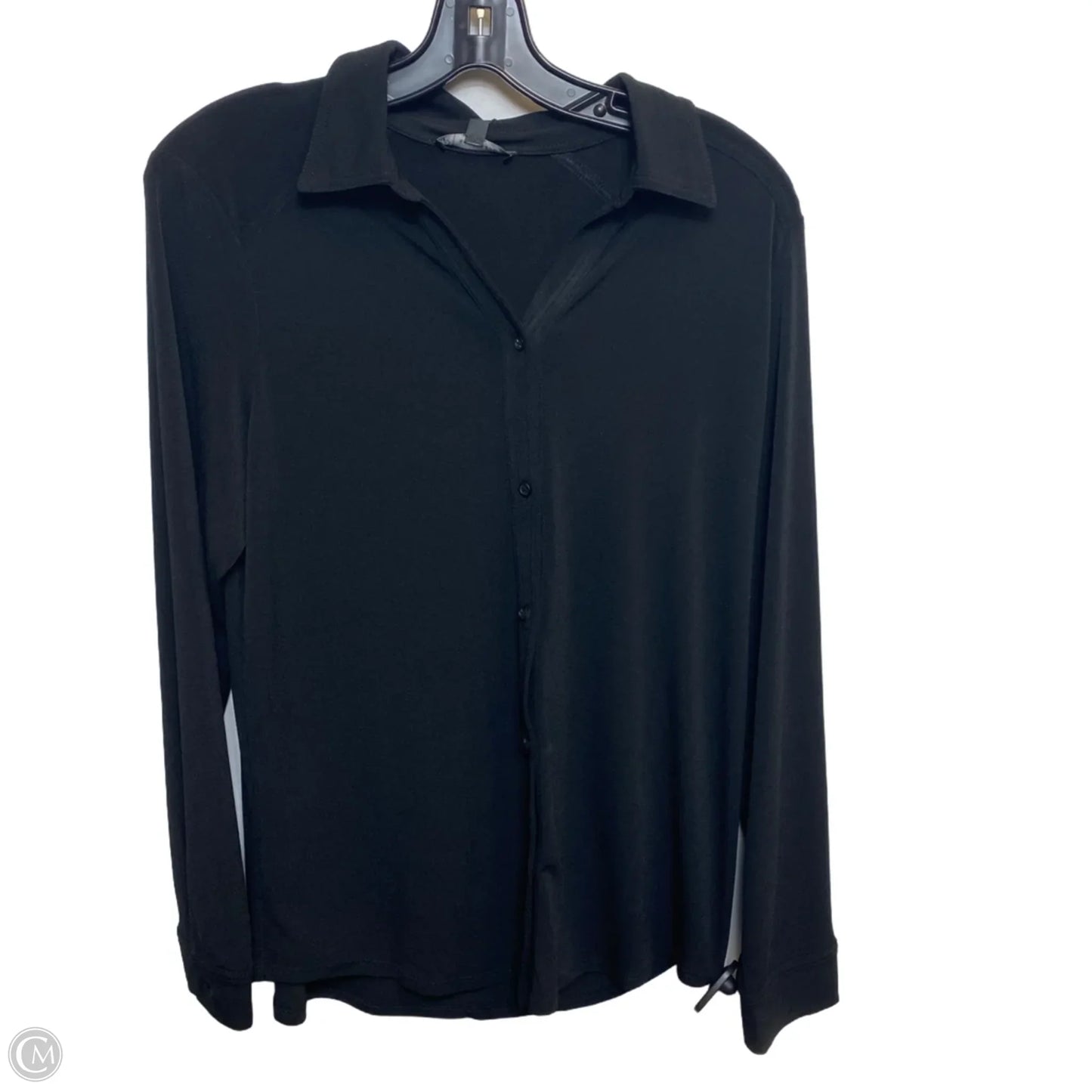 Top Long Sleeve By Adrianna Papell In Black, Size: M