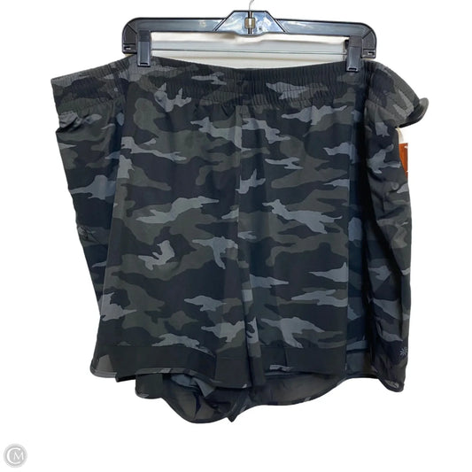Athletic Shorts By Athleta In Camouflage Print, Size: 3x