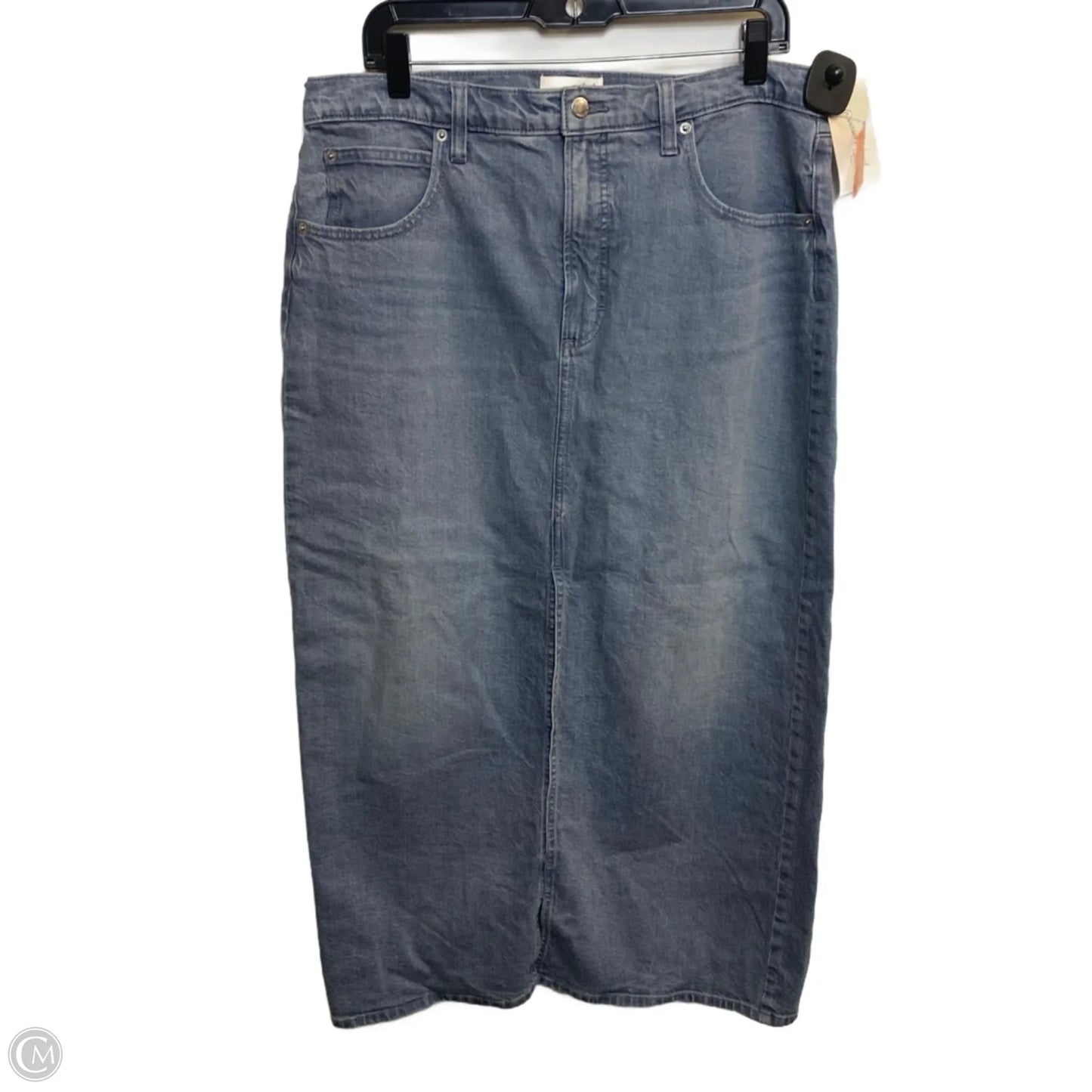 Skirt Maxi By Universal Thread In Blue Denim, Size: L