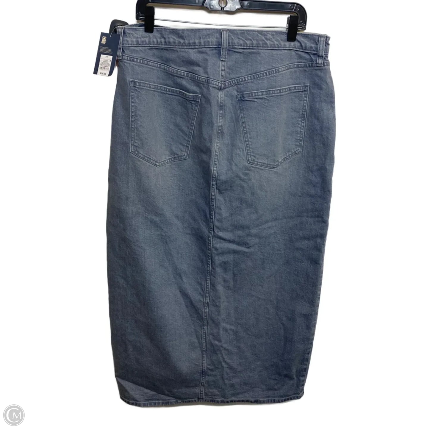 Skirt Maxi By Universal Thread In Blue Denim, Size: L