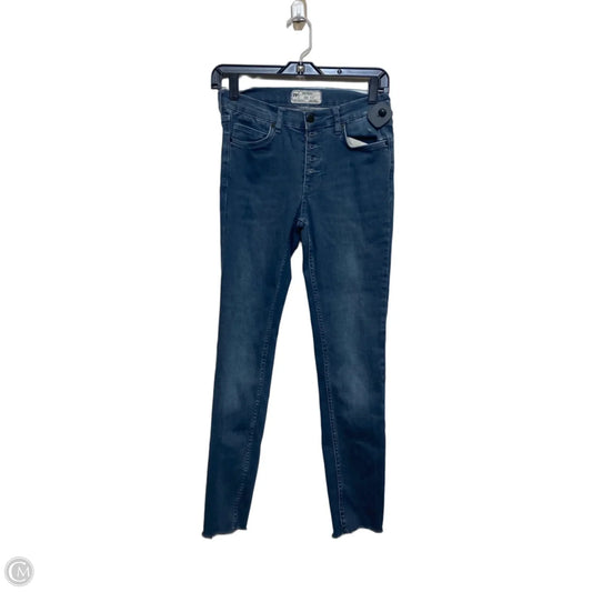 Jeans Skinny By Free People In Blue Denim, Size: 4