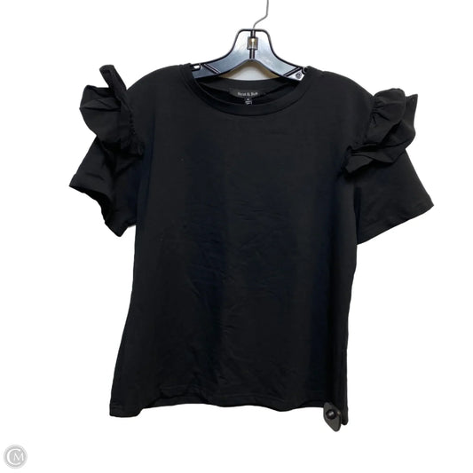 Top Short Sleeve By Strut & Bolt In Black, Size: M