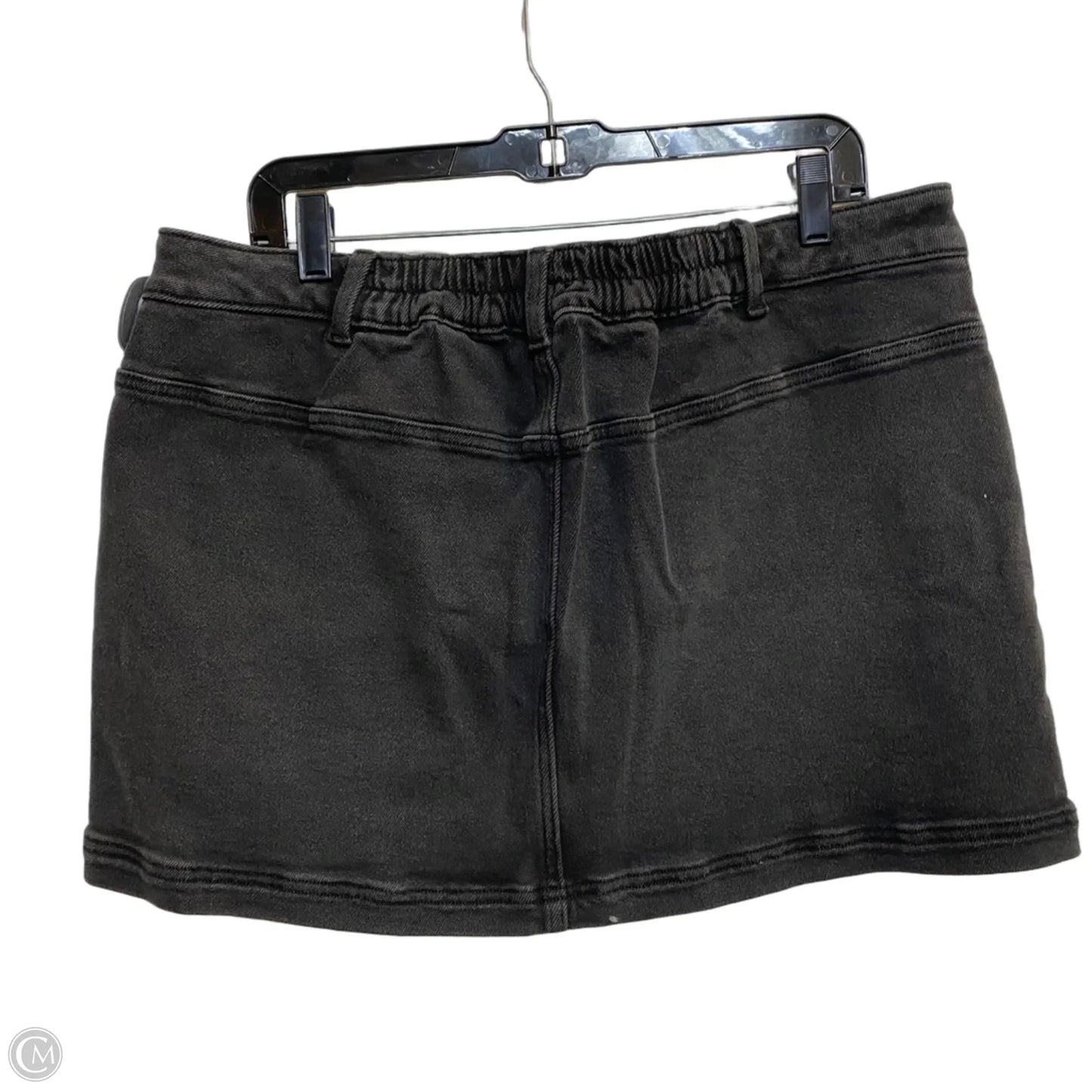 Skirt Mini & Short By Wild Fable In Black Denim, Size: L