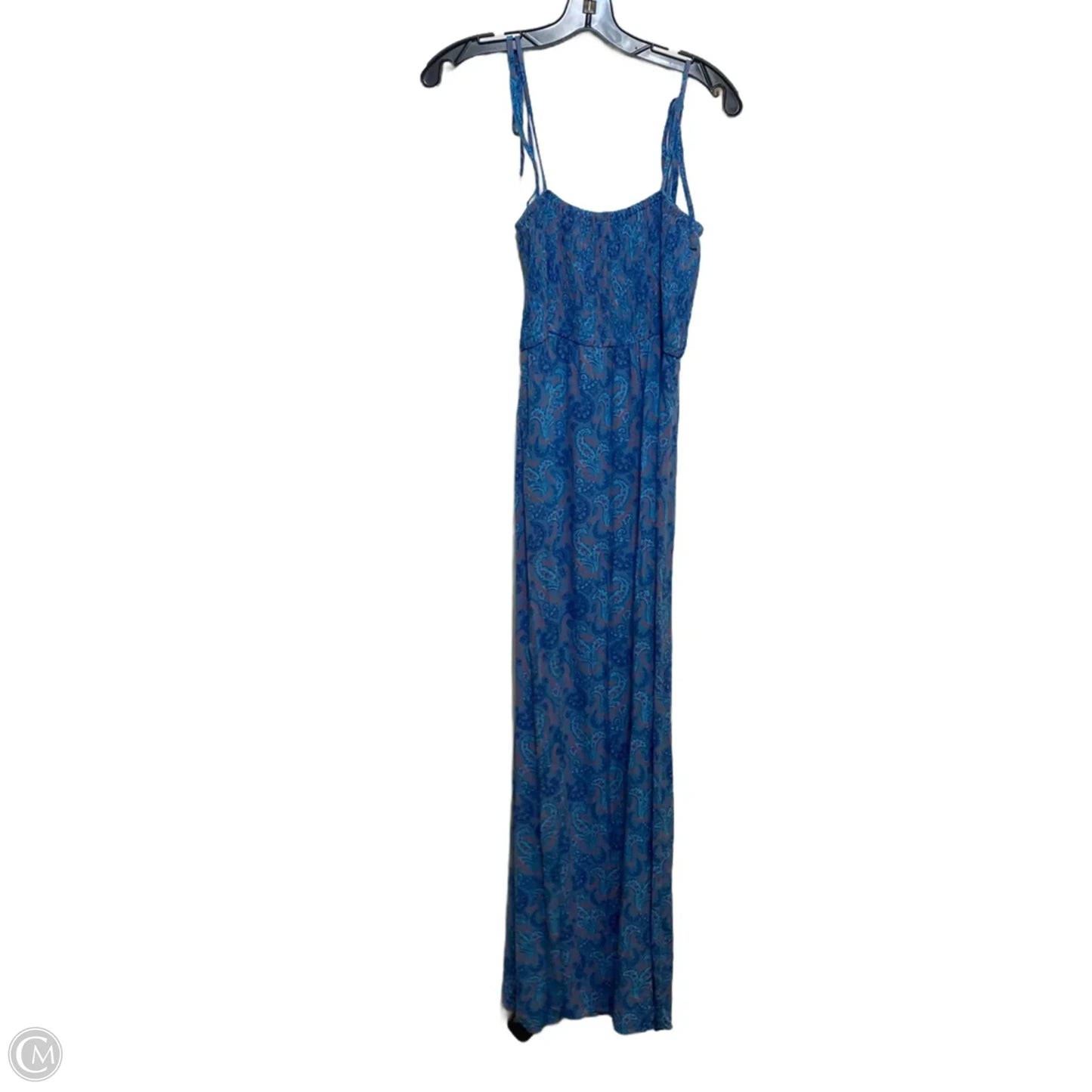 Dress Casual Maxi By Uniqlo In Blue & Pink, Size: S