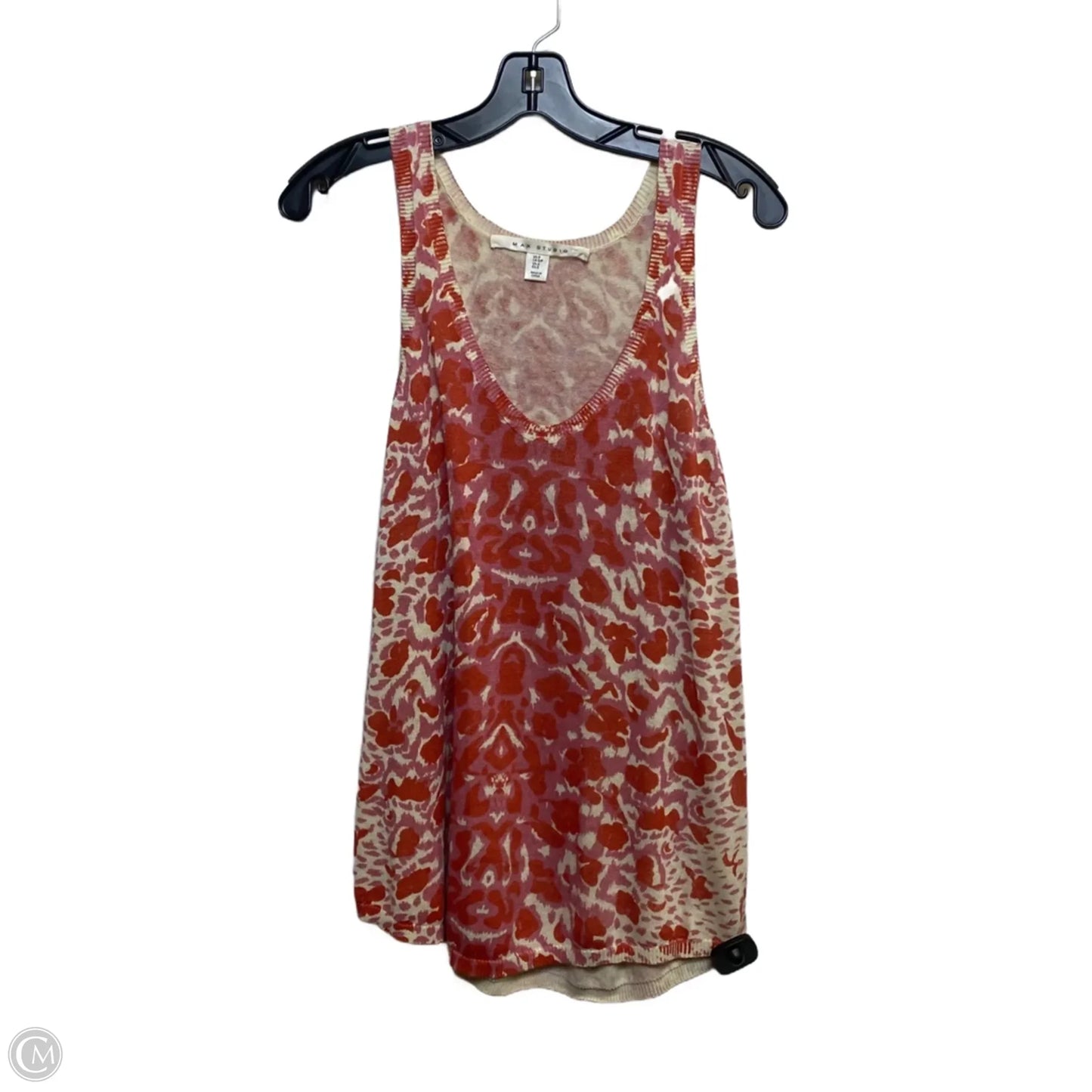 Top Sleeveless By Max Studio In Orange & Pink, Size: S