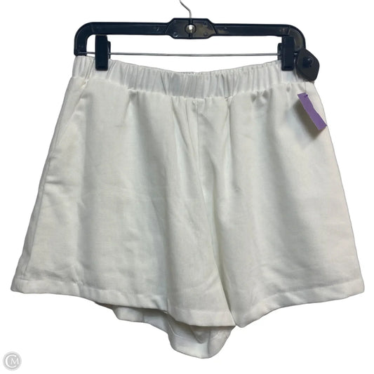Shorts By Shein In White, Size: L