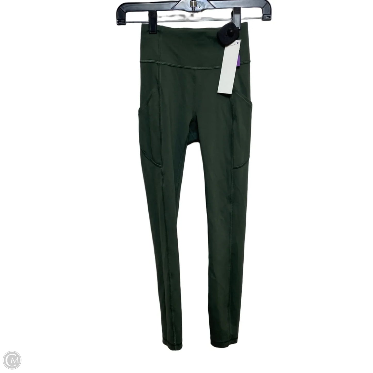 Athletic Leggings By Lululemon In Green, Size: Small
