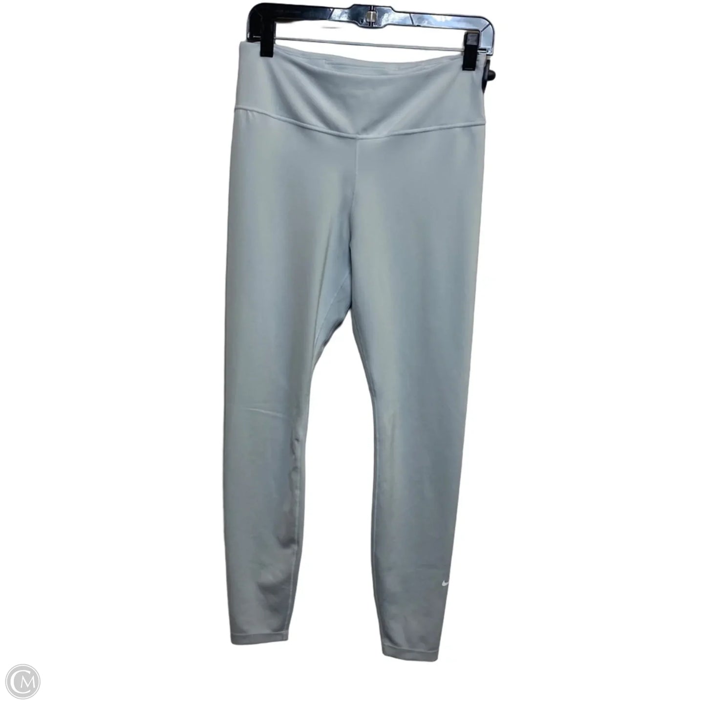 Athletic Leggings By Nike Apparel In Grey, Size: L