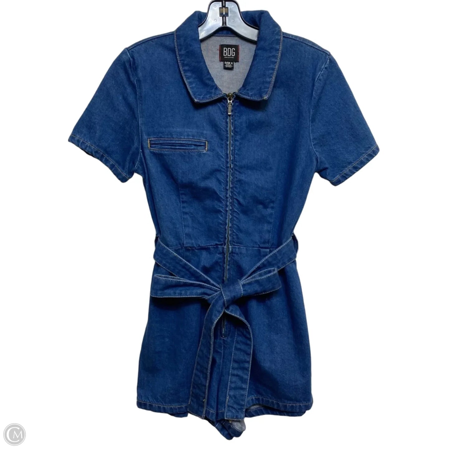 Romper By Bdg In Blue Denim, Size: Xs