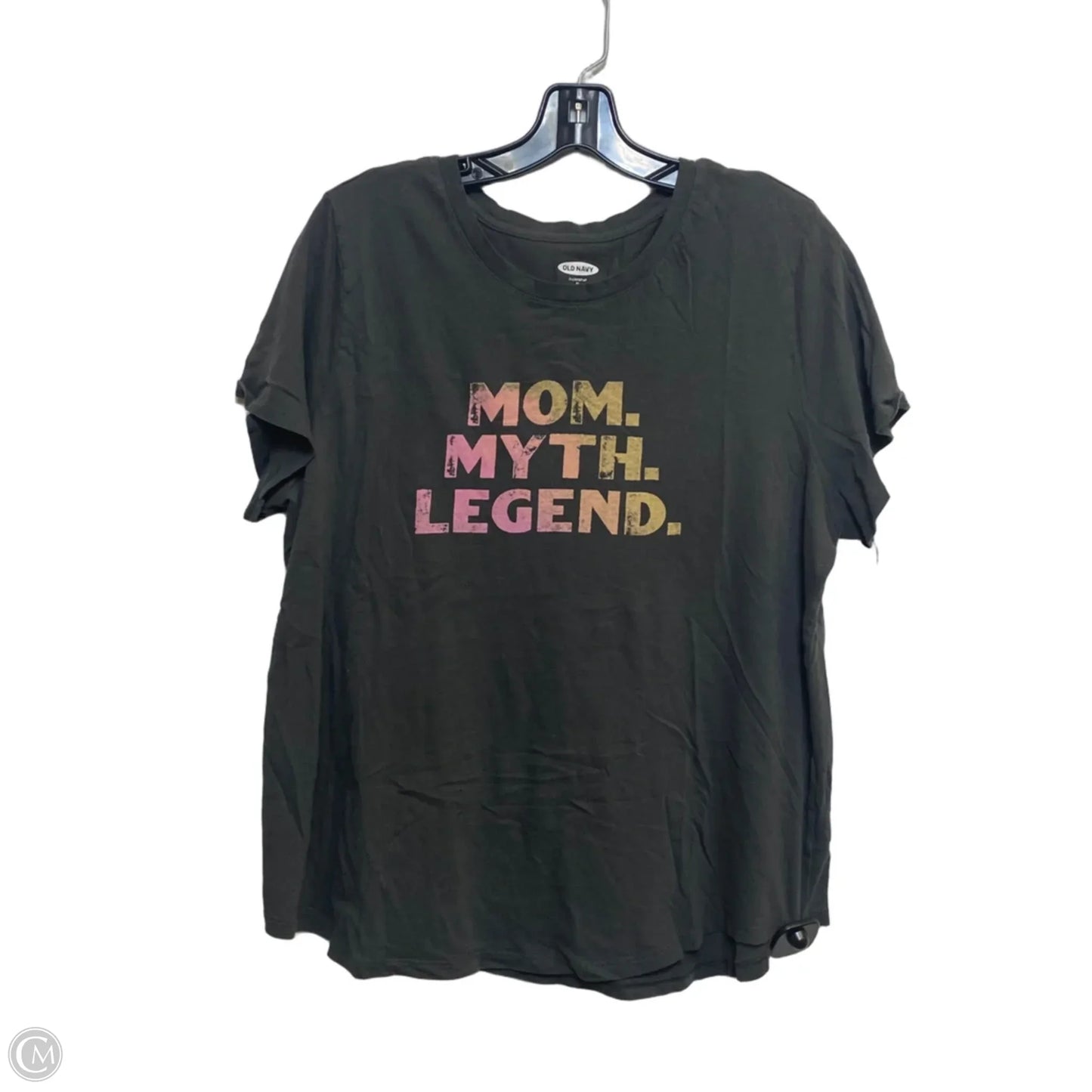 Top Short Sleeve Basic By Old Navy In Grey, Size: Xl