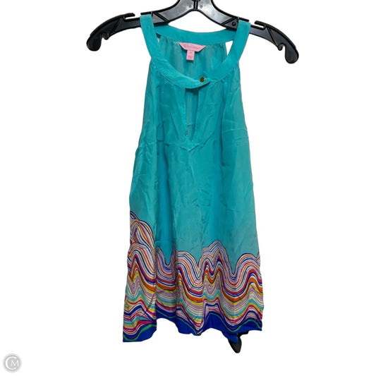 Top Sleeveless Designer By Lilly Pulitzer In Green, Size: M