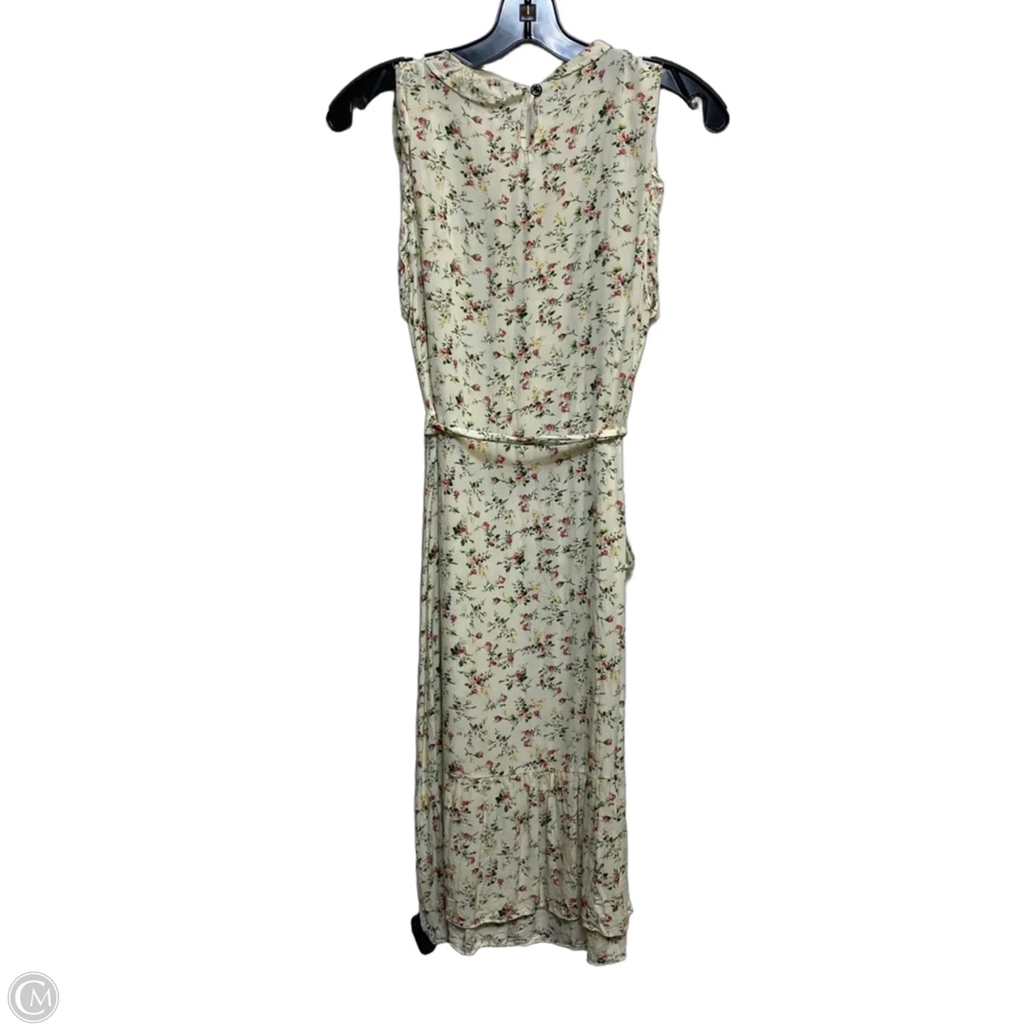 Dress Casual Short By Seven Island In Cream & Pink, Size: L