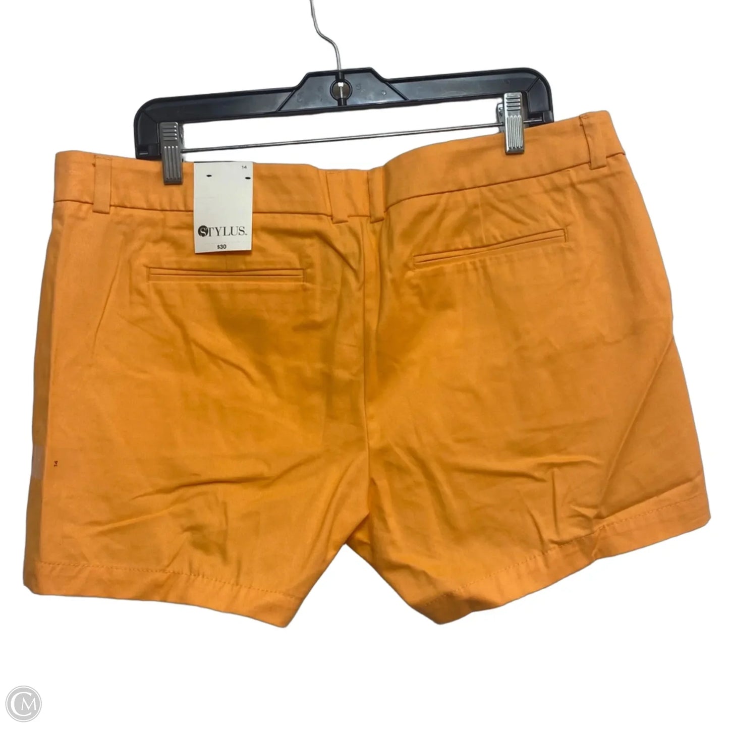 Shorts By Stylus In Orange, Size: 14