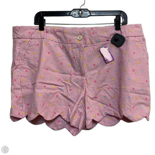 Shorts By Crown And Ivy In Pink & White, Size: 16