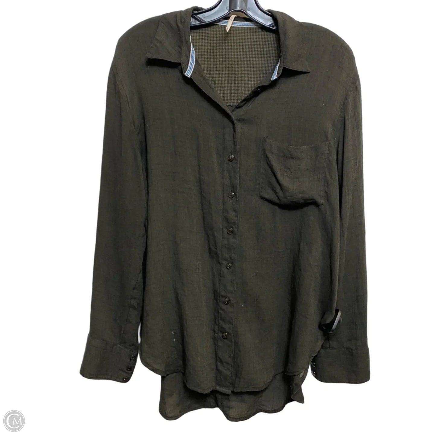 Top Long Sleeve By Free People In Black, Size: S