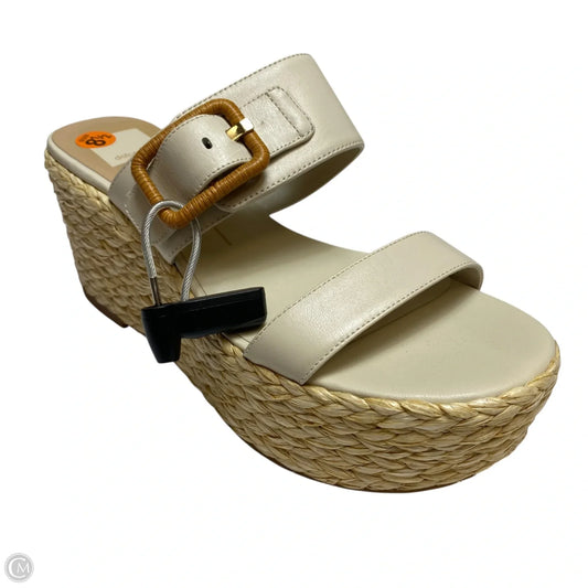 Sandals Heels Wedge By Dolce Vita In Cream, Size: 8.5
