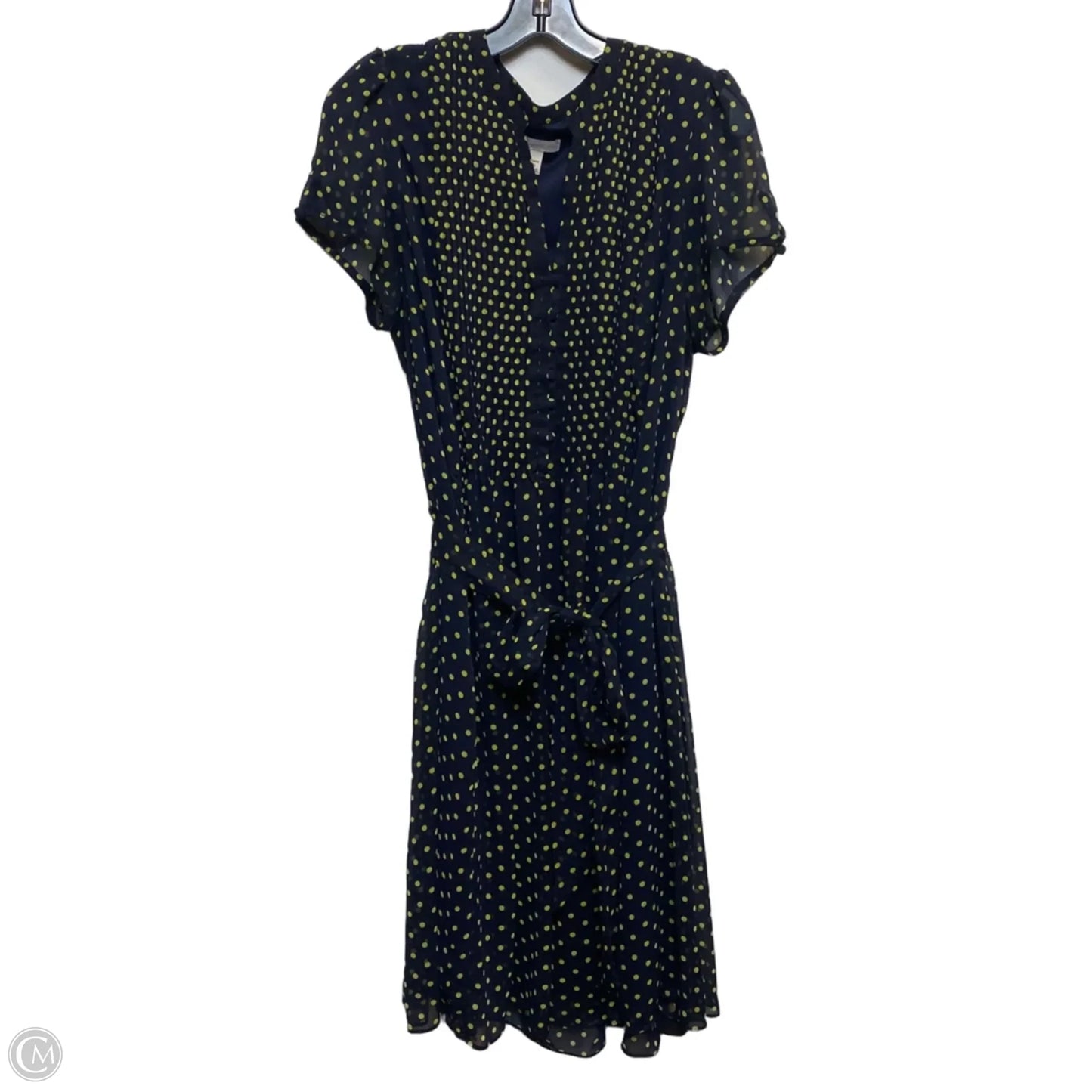 Dress Casual Midi By db In Blue & Grey, Size: 1x