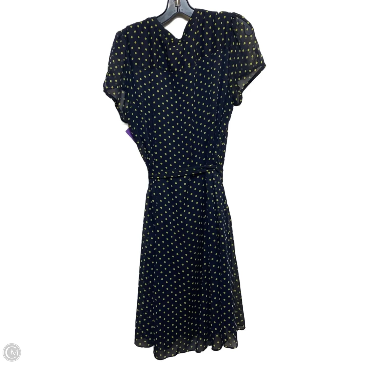 Dress Casual Midi By db In Blue & Grey, Size: 1x