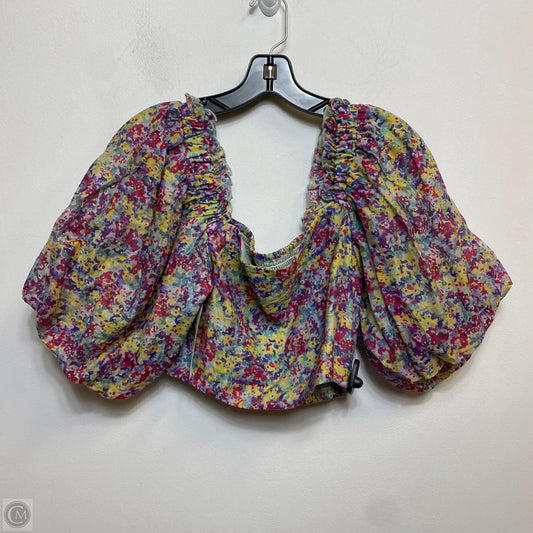 Top Short Sleeve By Hudson Grey In Multi-colored, Size: L