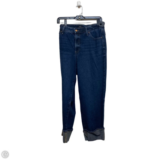 Jeans Straight By Express In Blue Denim, Size: 12