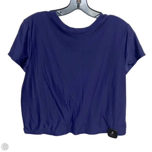 Top Short Sleeve By Wild Fable In Blue, Size: Xxl