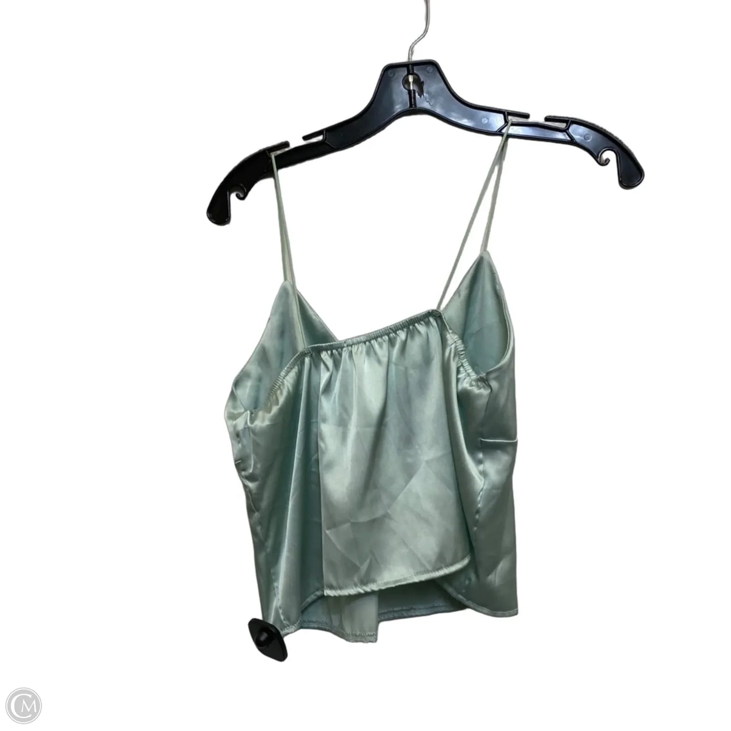 Top Sleeveless By Shein In Green, Size: M