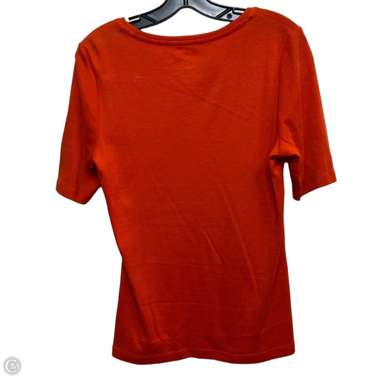 Top Short Sleeve By Chicos In Orange, Size: M
